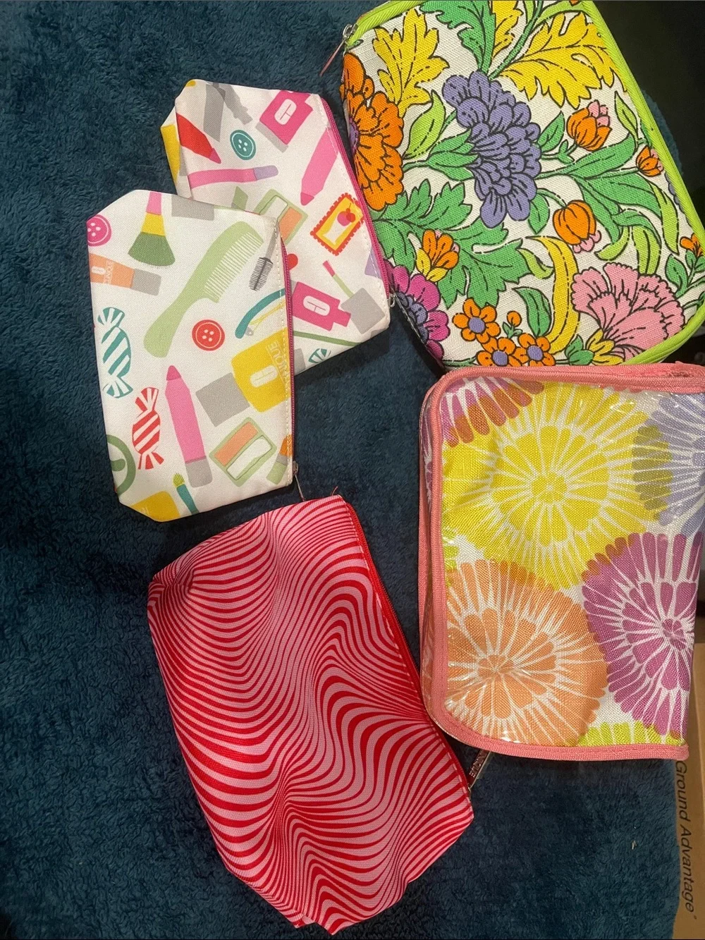 Clinique Makeup Bags/ Pouch Collection - Pink, Yellow, Green, Purple, Red